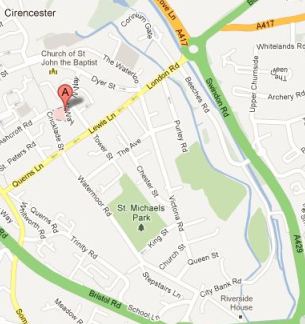 Cirencester Shop Location